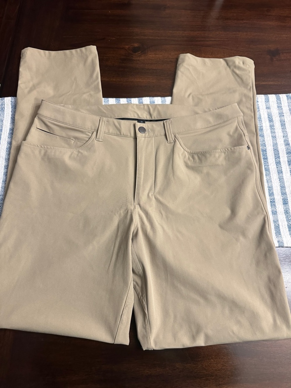 Men's Slim Fit Khaki Stretch Pants